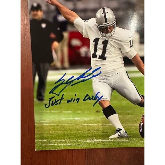 Sebastian Janikowski signed inscribed autographed Oakland Raiders 8x10 Photo JSA - Picture 2 of 3